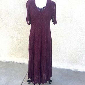 Lace Plum Colored Dress